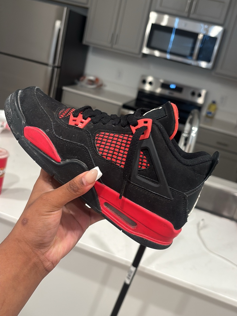 Black and Red Jordan’s